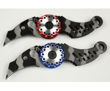 440 blade material Caterpillar folding knife with two different colors UD50063